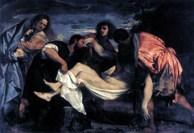 La position dans le cercueil   Titian Vecellio