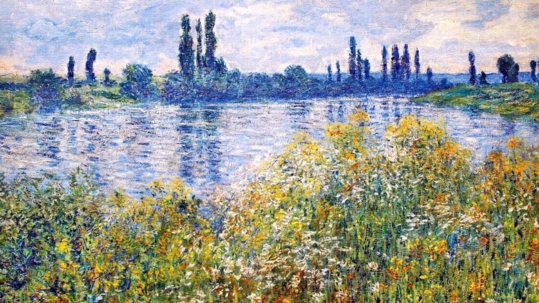 Fleurs sur les bords de Seine   Claude Monet