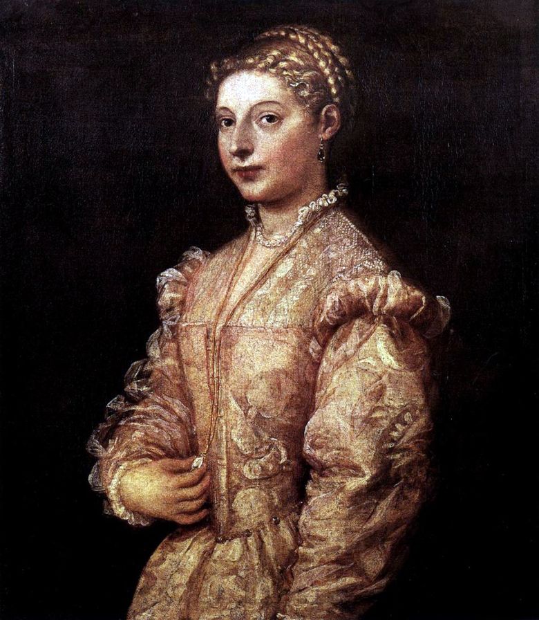 Portrait dune fille   Titian Vecellio