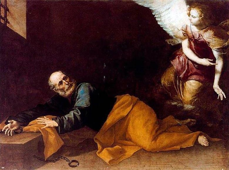 La libération de lapôtre Pierre de prison   Hussep de Ribera