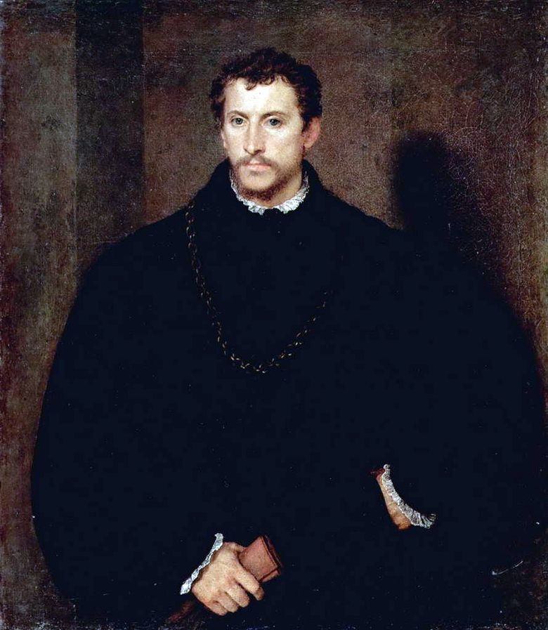 Portrait dun jeune homme (Portrait dIppolito Riminaldi)   Titian Vecellio