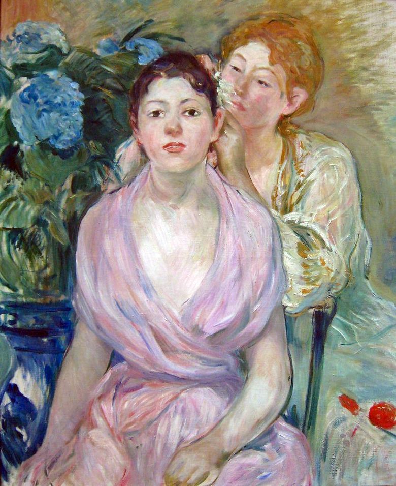 Hortensia (deux soeurs)   Berthe Morisot