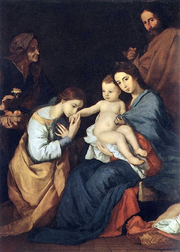 Sainte Famille avec sainte Catherine   Hussep de Ribera