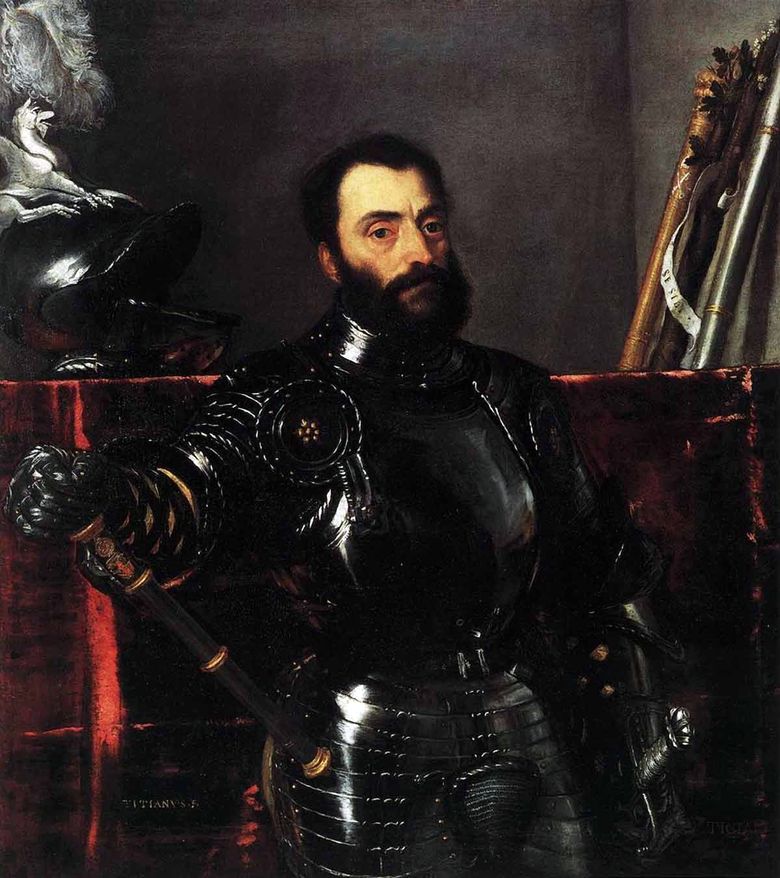 Portrait du duc urbain Francesco Maria della Rovere   Titien Vecellio