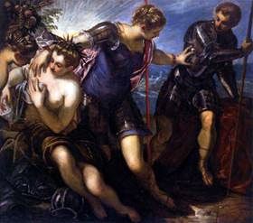 Minerva retire Mars de la paix et de labondance   Jacopo Tintoretto