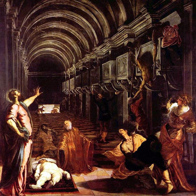 Gagner le corps de Saint Marque   Jacopo Tintoretto
