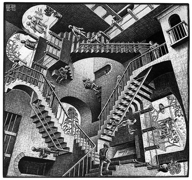 Relativité   Maurits Escher