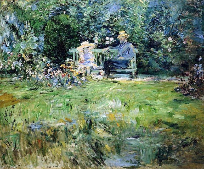Leçon au jardin   Berthe Morisot