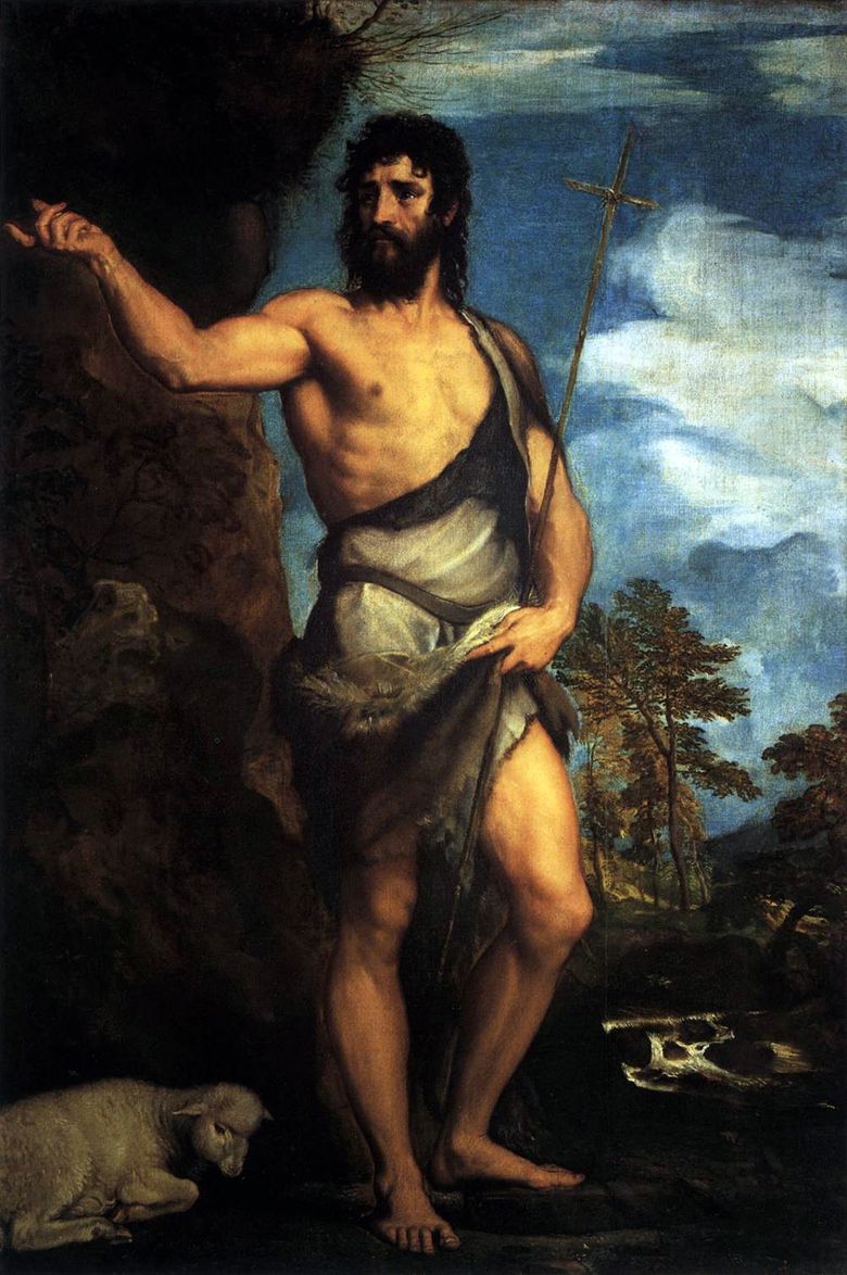 Saint Jean Baptiste dans le désert   Titian Vecellio