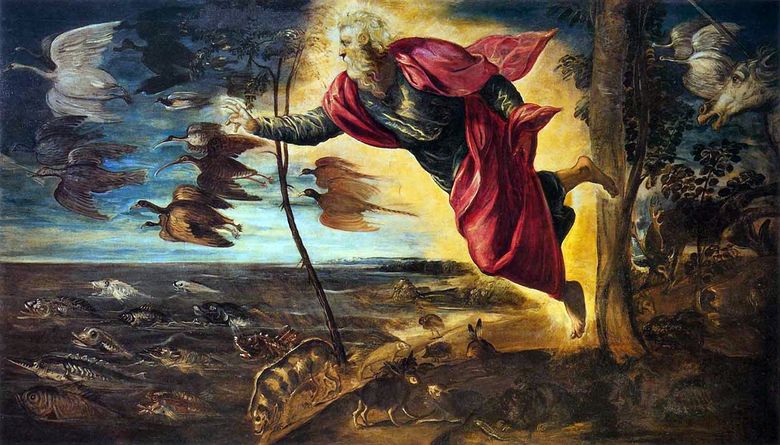 La création danimaux   Jacopo Tintoretto