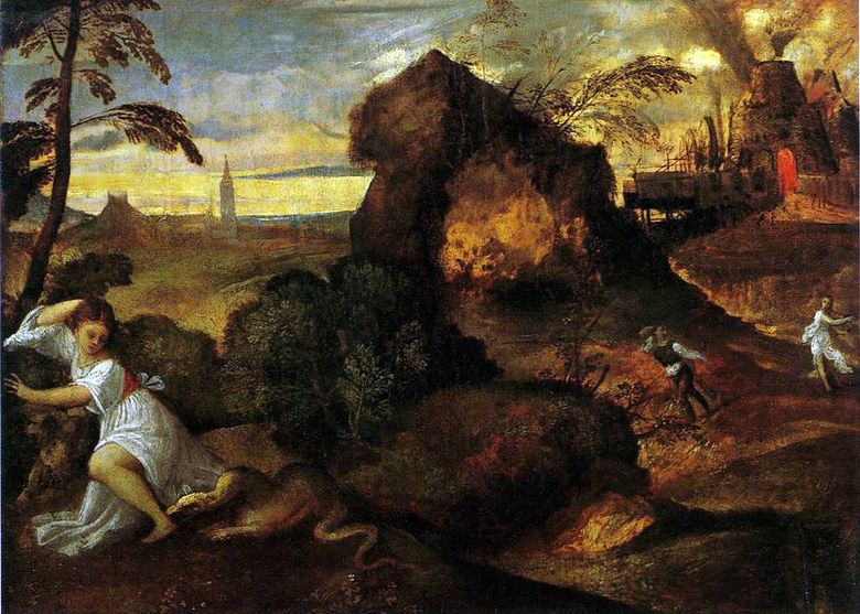 La mort dEurydice. D   Titian Vecellio