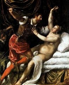 Tarquinius et Lucretia   Titian Vecellio