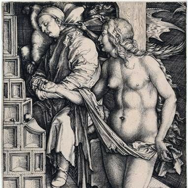 La séduction dune déception. Gravure   Albrecht Durer