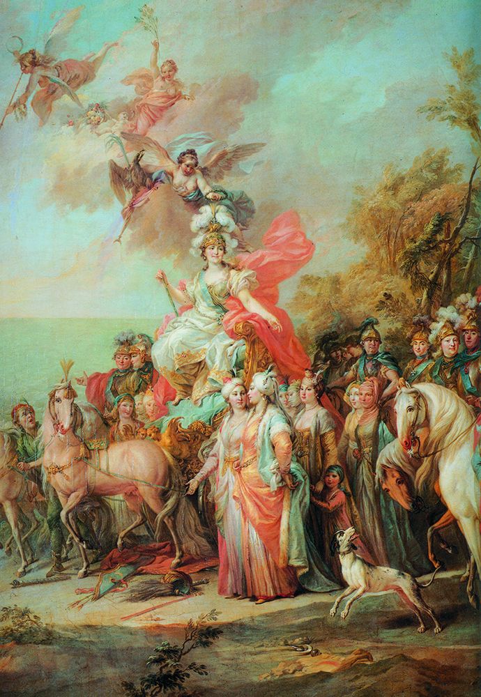 Allégorie de la victoire de Catherine II sur les Turcs et les Tatars   Stefano Torelli