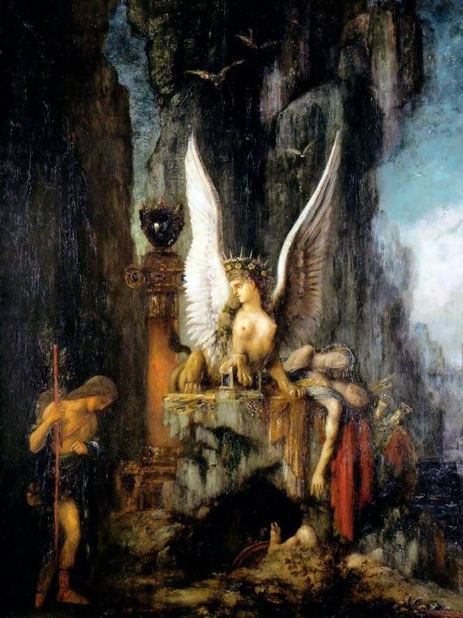 Œdipe et le Sphinx   Gustave Moreau