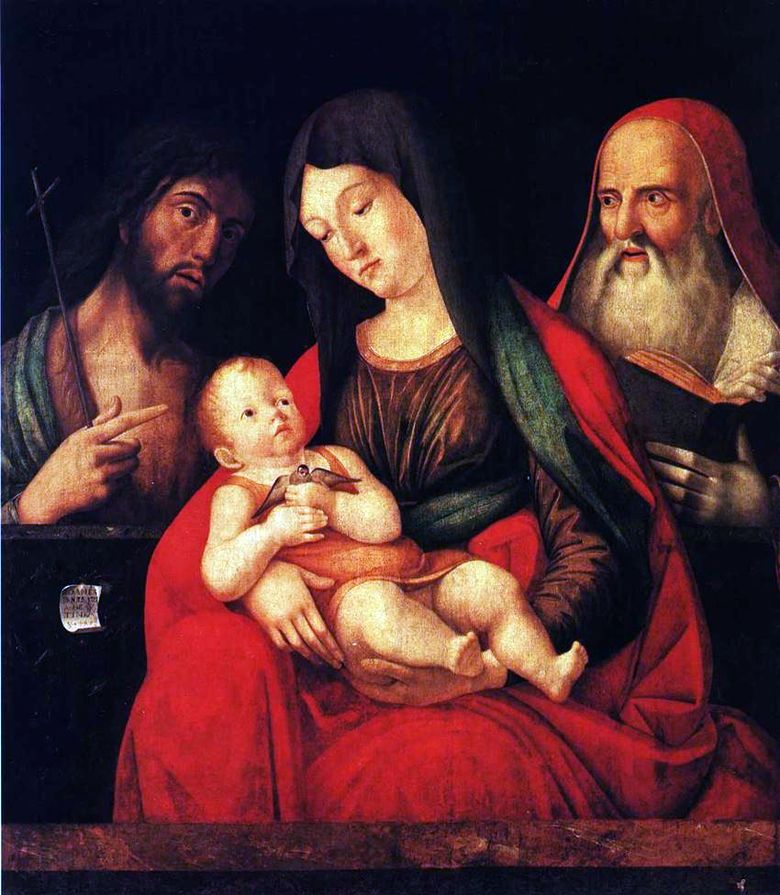 Marie avec le bébé, Jean Baptiste et Saint Jérôme   Alvise Vivarini