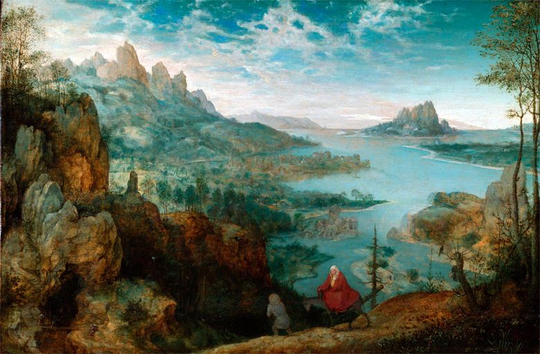 Sur le chemin de lÉgypte   Peter Brueghel