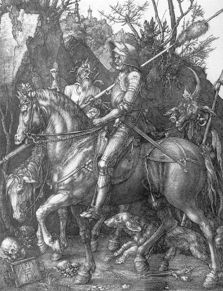 Chevalier, la mort et le diable   Albrecht Durer