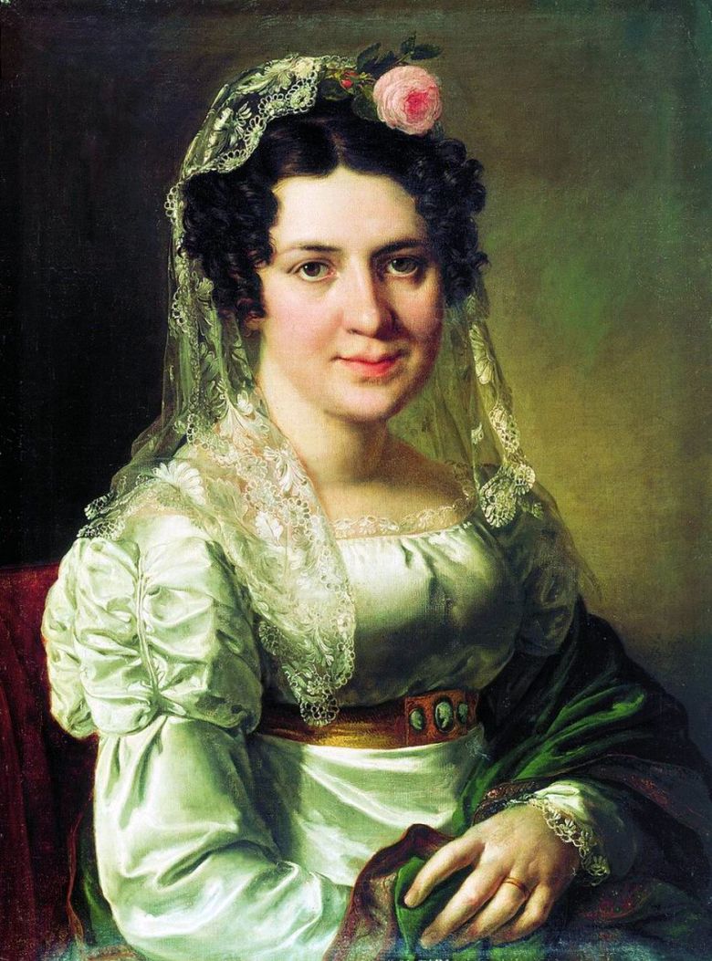 Portrait dElena Dmitrievna Schepkina   Vasily Tropinin