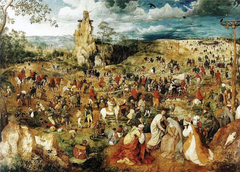 Le chemin du calvaire   Peter Brueghel