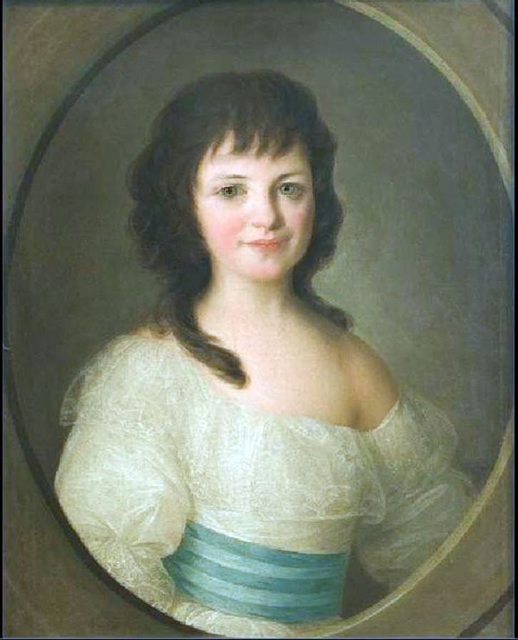 Portrait de la comtesse P. A. Vorontsova dans lenfance   Fedor Rokotov