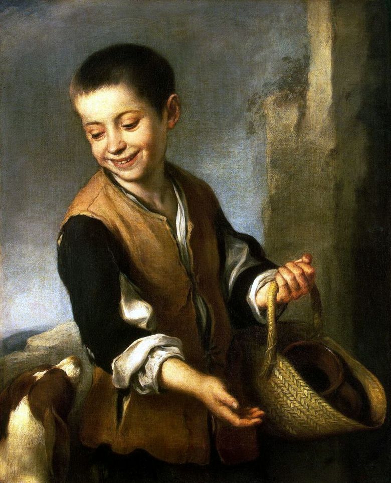 Garçon avec un chien   Bartolome Esteban Murillo