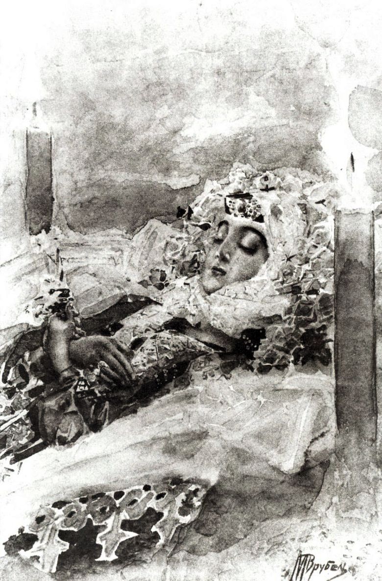 Tamara dans le cercueil   Mikhail Vrubel