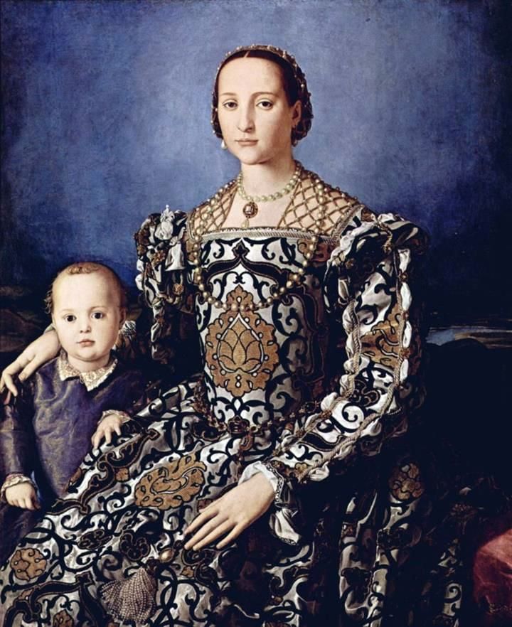 Portrait dEleanor de Tolède avec son fils Giovanni Medici   Agnolo Bronzino