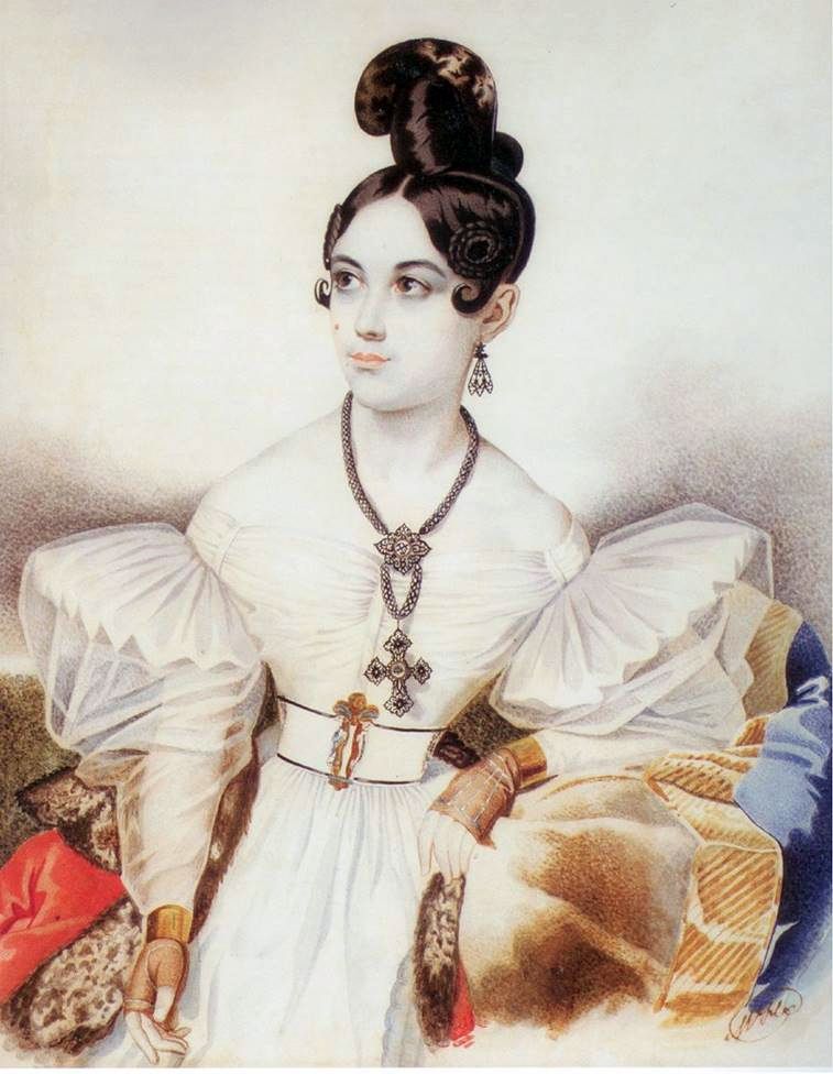 Portrait dAnna Mikhailovna Vielgorskaya   Karl Gampeln