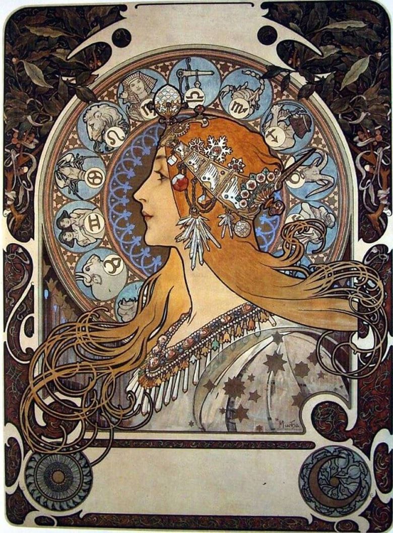 Zodiaque   Alphonse Mucha